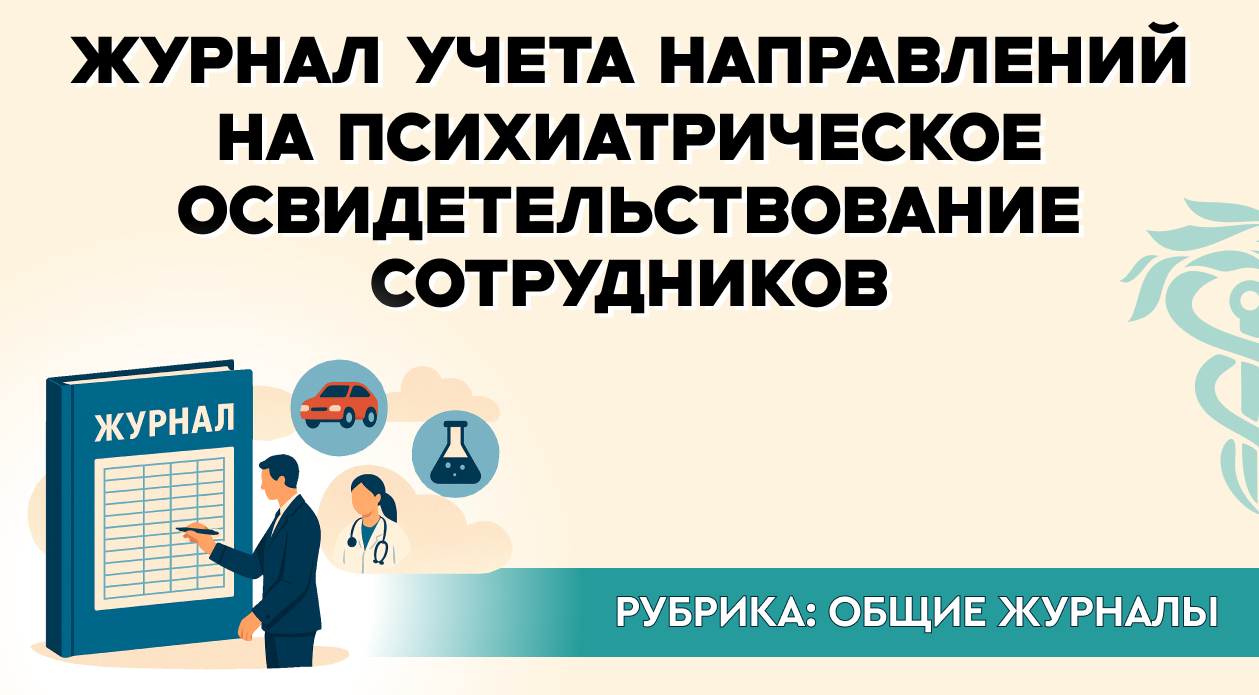 Журнал учета направлений на психиатрическое освидетельствование сотрудников