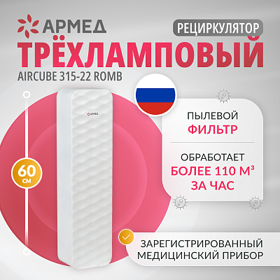картинка Рециркулятор бактерицидный Армед Aircube 315-22 ROMB от магазина Одежда+